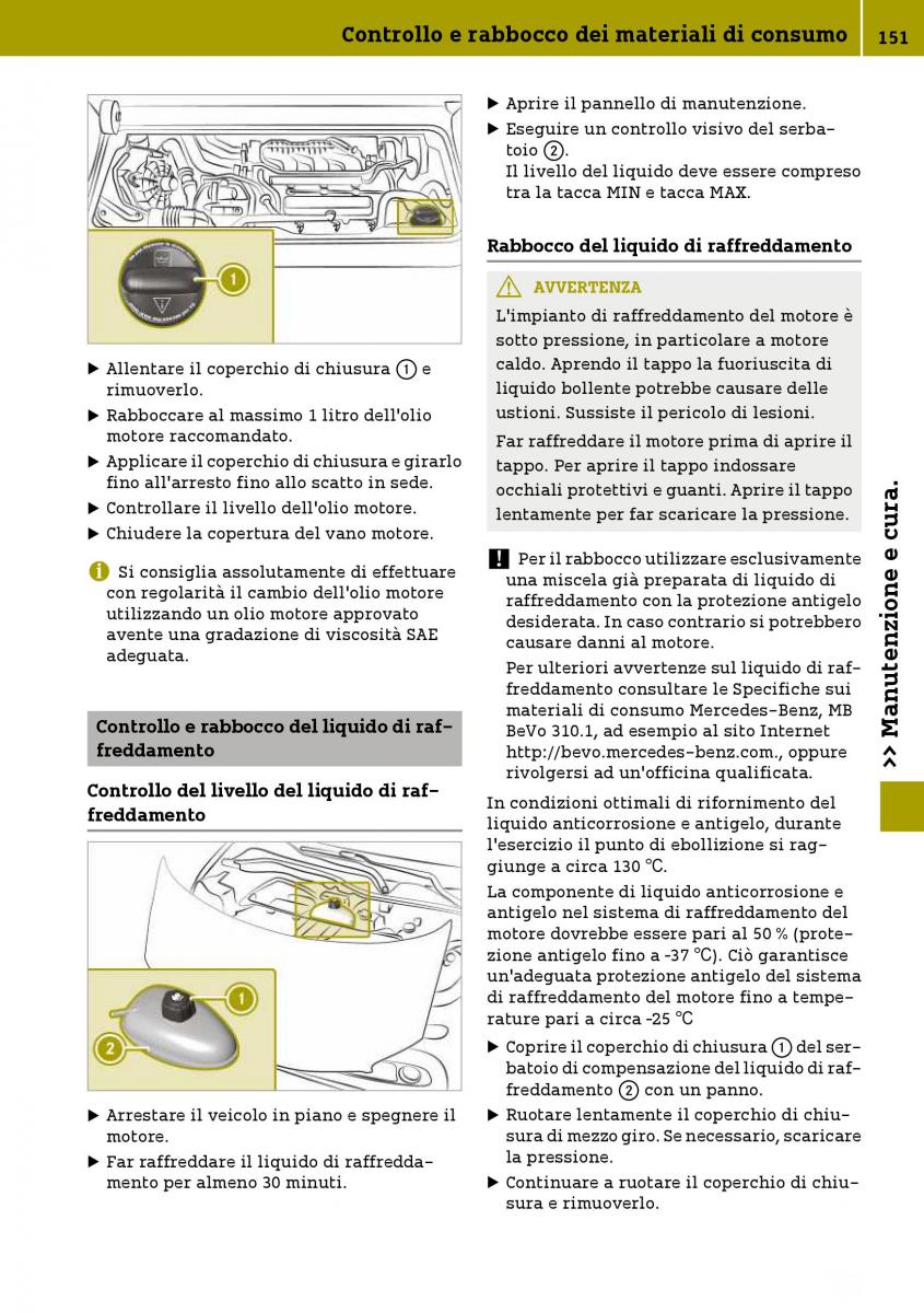 Smart Fortwo III 3 manuale del proprietario / page 153