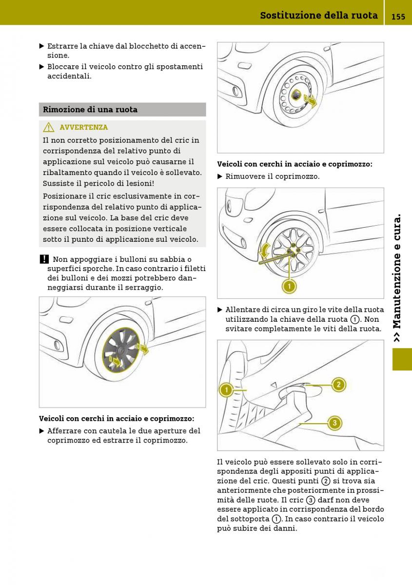 Smart Fortwo III 3 manuale del proprietario / page 157