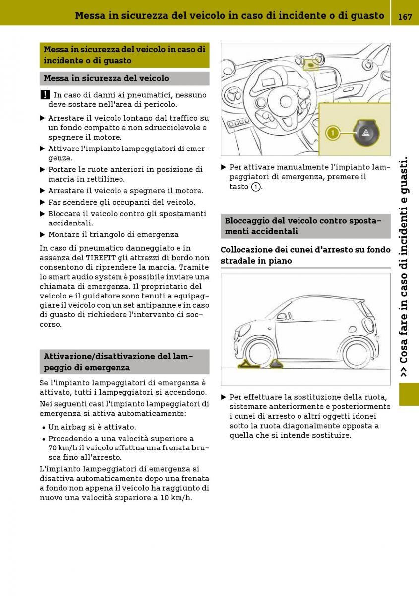 Smart Fortwo III 3 manuale del proprietario / page 169