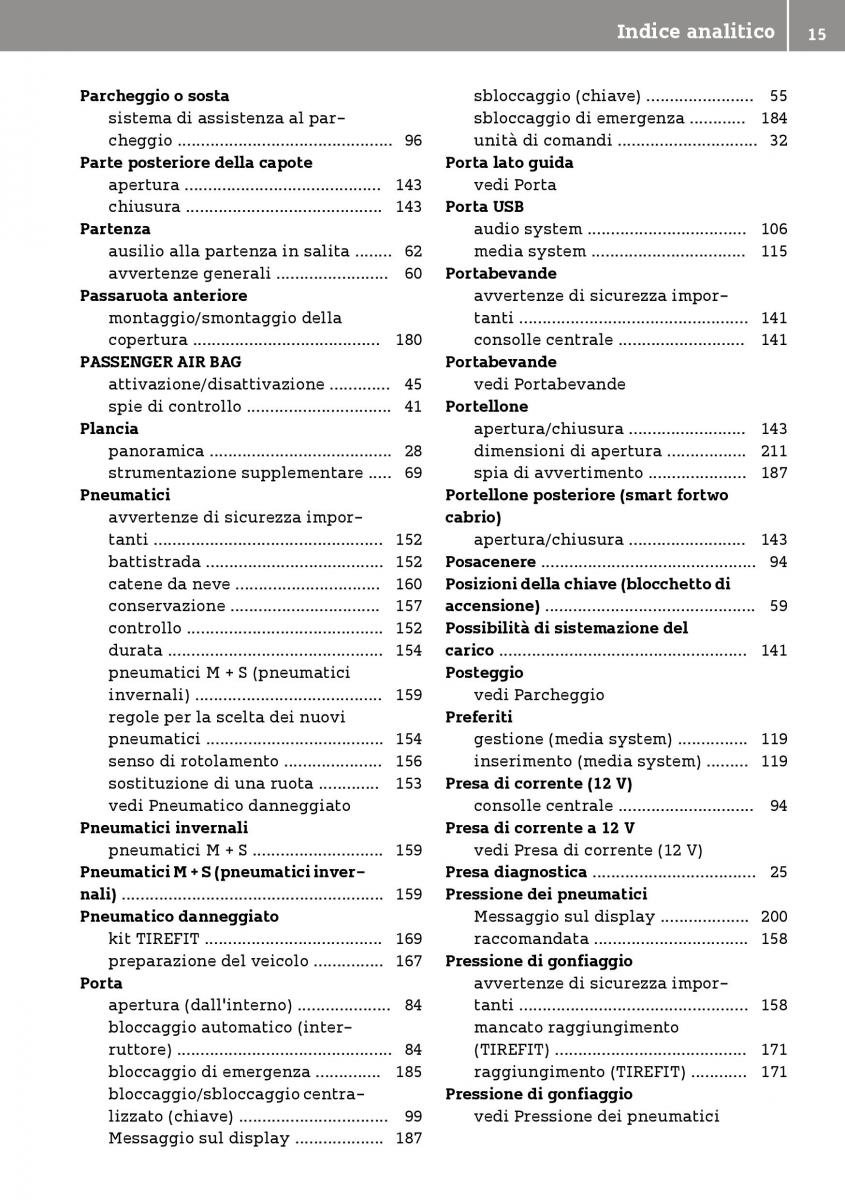 Smart Fortwo III 3 manuale del proprietario / page 17