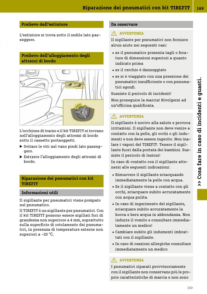 Smart Fortwo III 3 manuale del proprietario / page 171