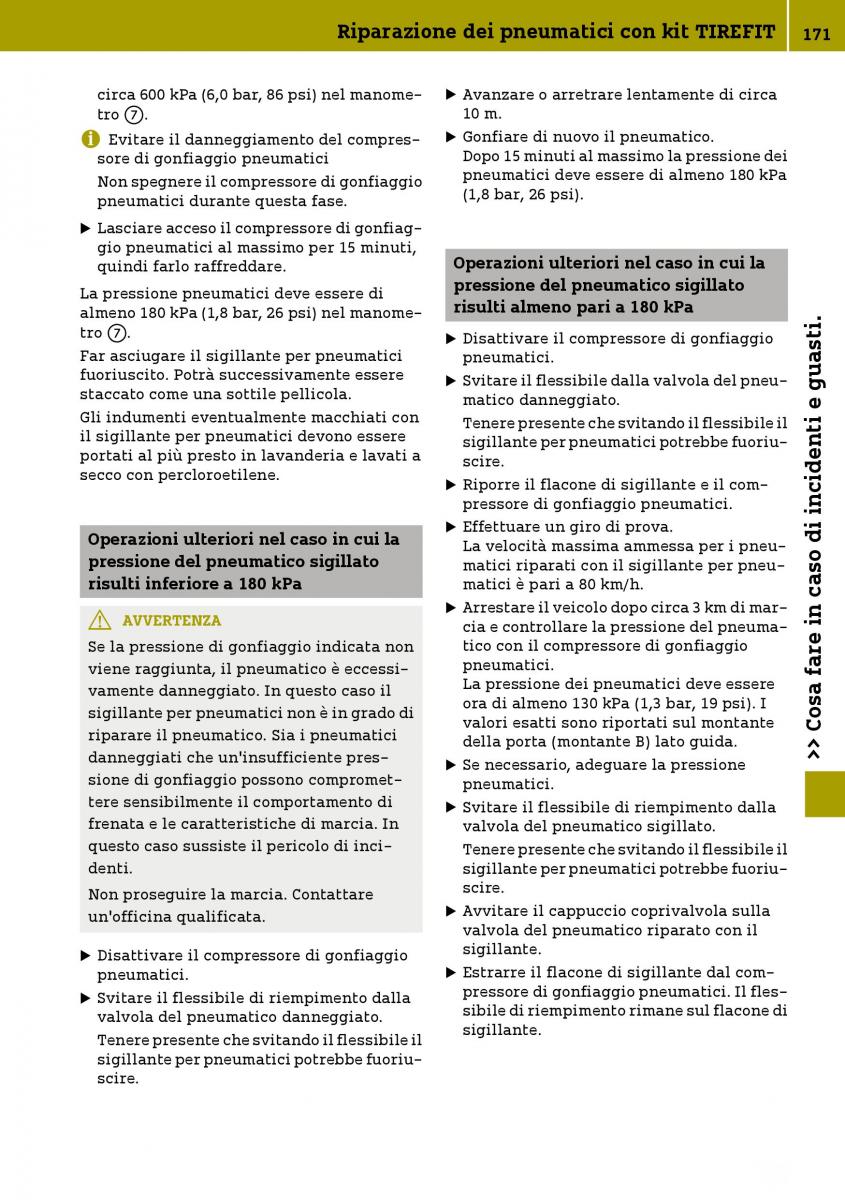 Smart Fortwo III 3 manuale del proprietario / page 173