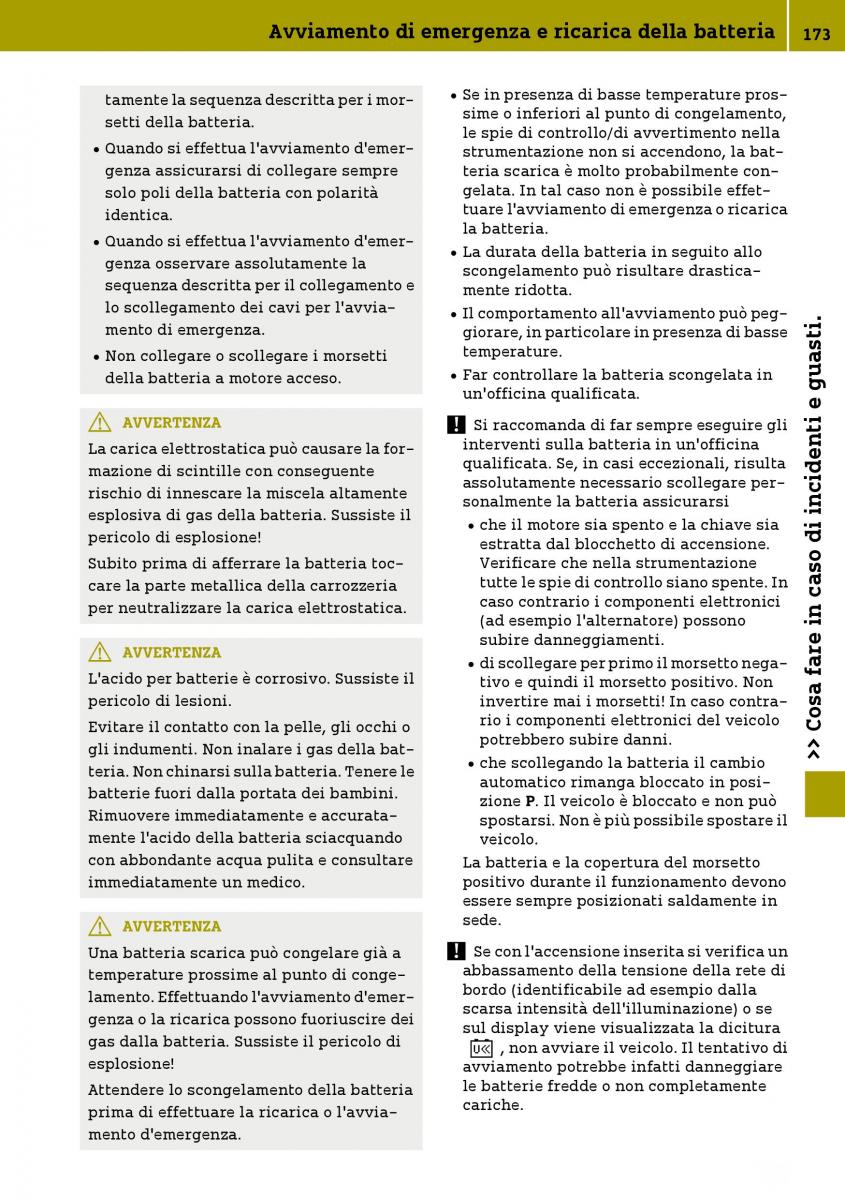 Smart Fortwo III 3 manuale del proprietario / page 175