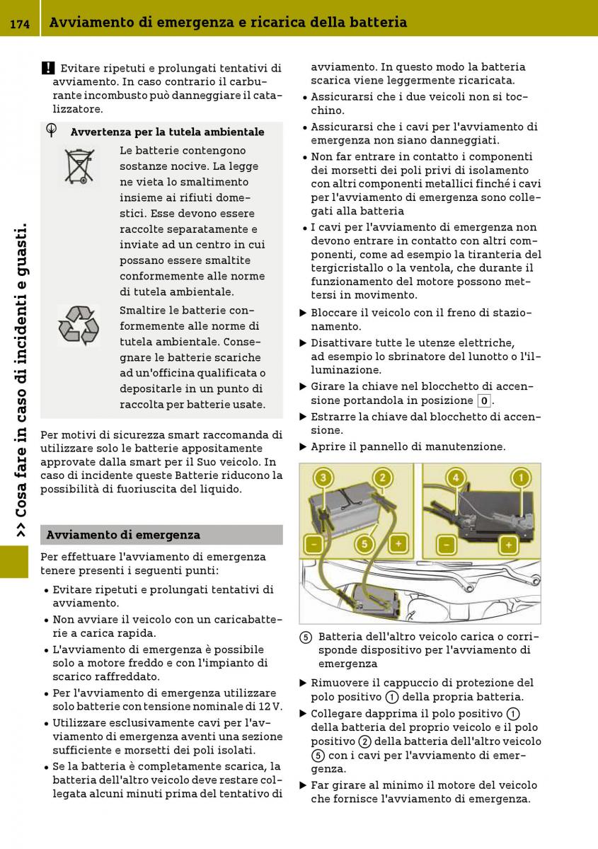 Smart Fortwo III 3 manuale del proprietario / page 176