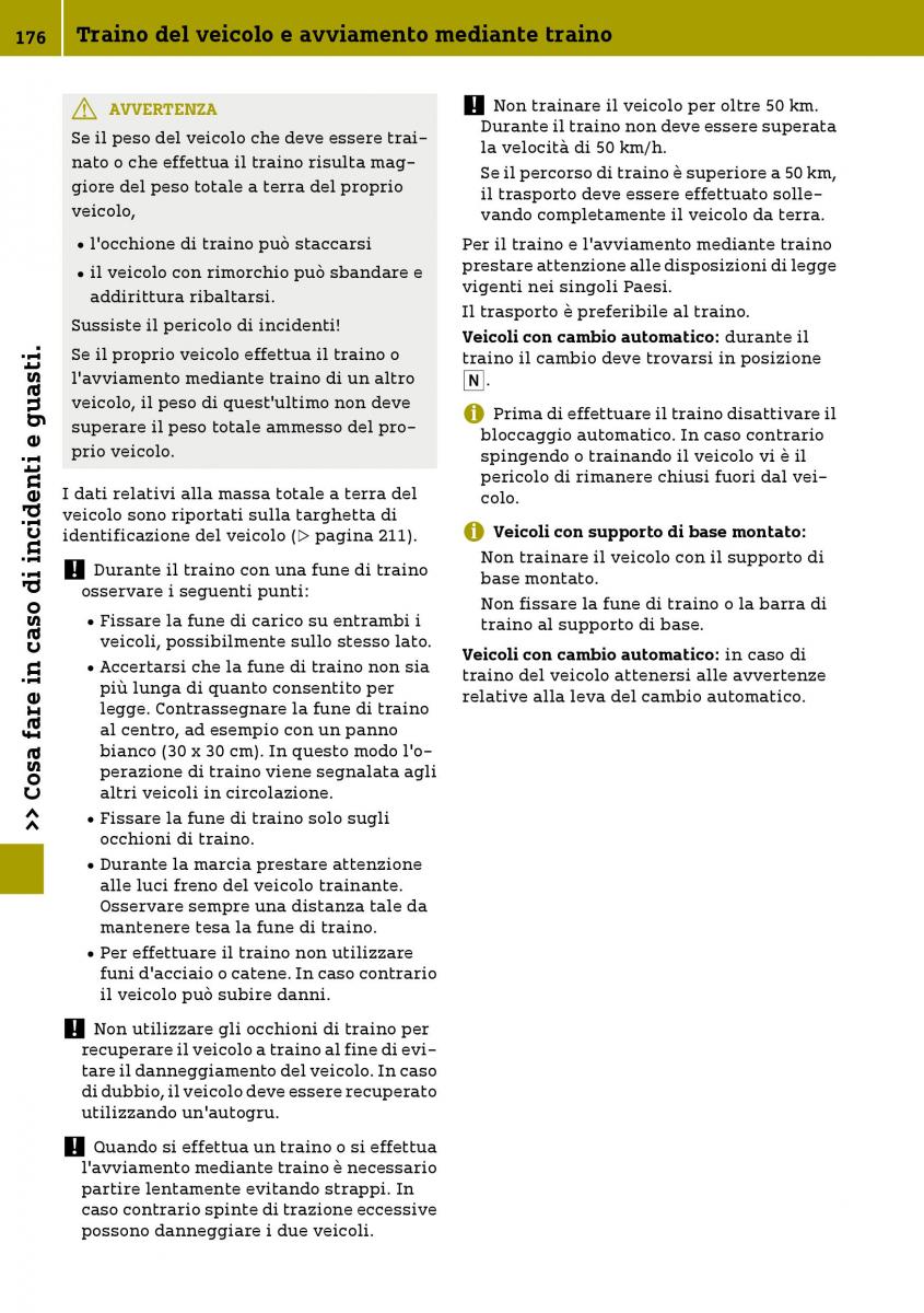 Smart Fortwo III 3 manuale del proprietario / page 178