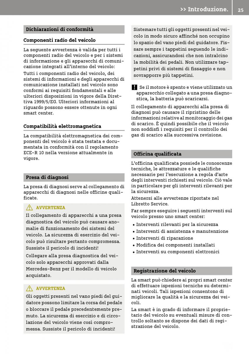 Smart Fortwo III 3 manuale del proprietario / page 27