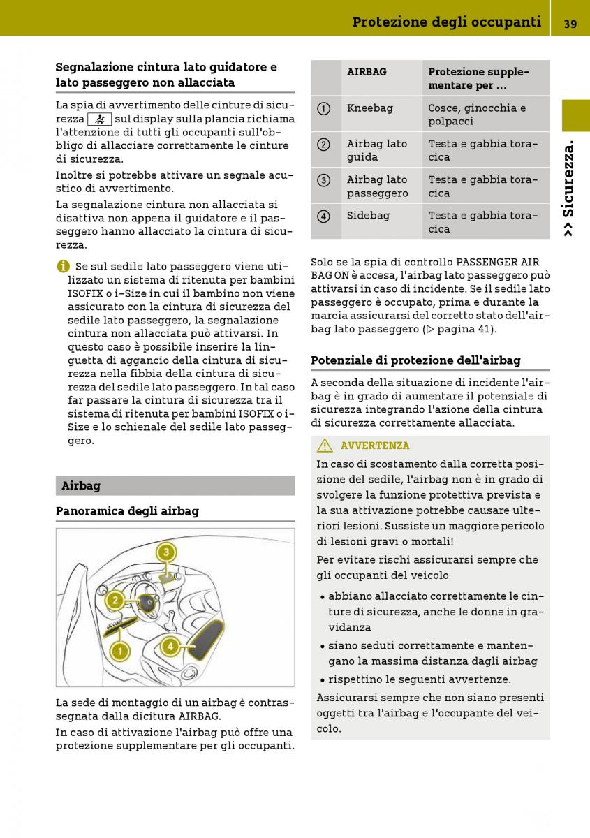 Smart Fortwo III 3 manuale del proprietario / page 41