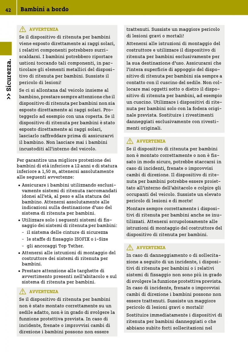 Smart Fortwo III 3 manuale del proprietario / page 44