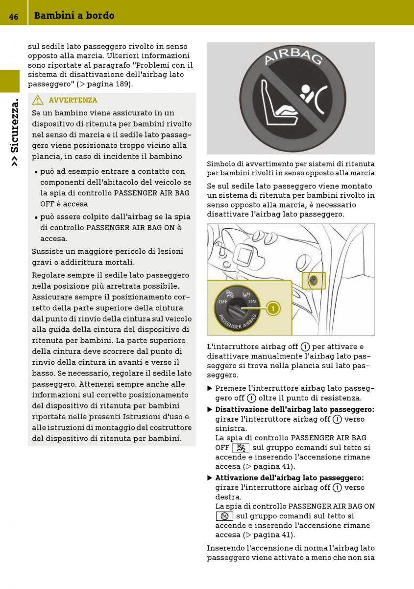 Smart Fortwo III 3 manuale del proprietario / page 48