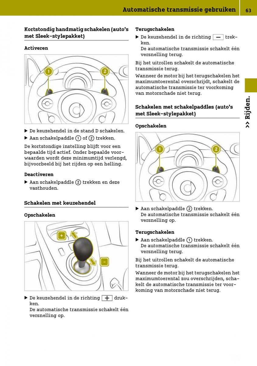 Smart Fortwo III 3 handleiding / page 65