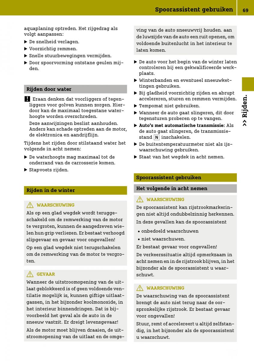 Smart Fortwo III 3 handleiding / page 71