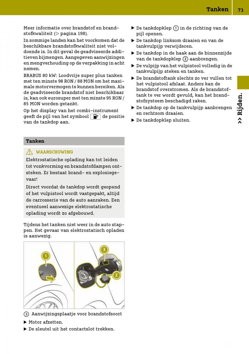 Smart Fortwo III 3 handleiding / page 75