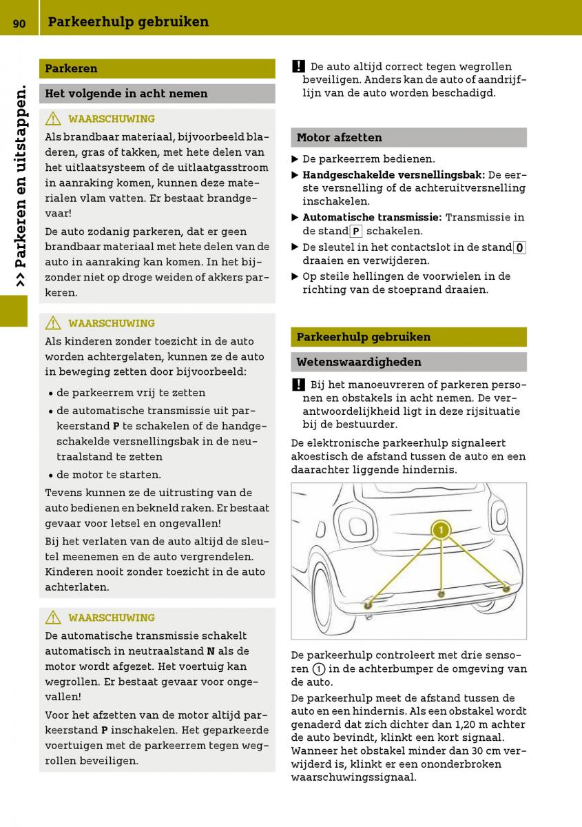 Smart Fortwo III 3 handleiding / page 92