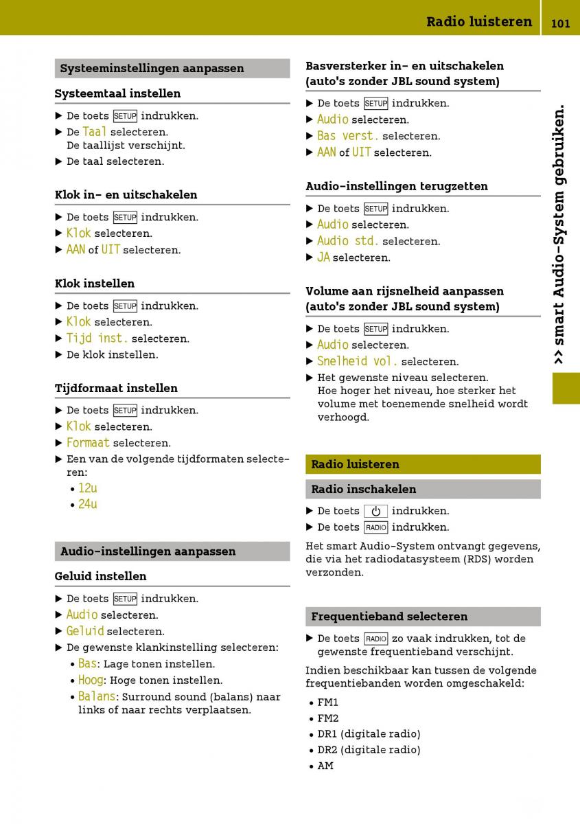 Smart Fortwo III 3 handleiding / page 103