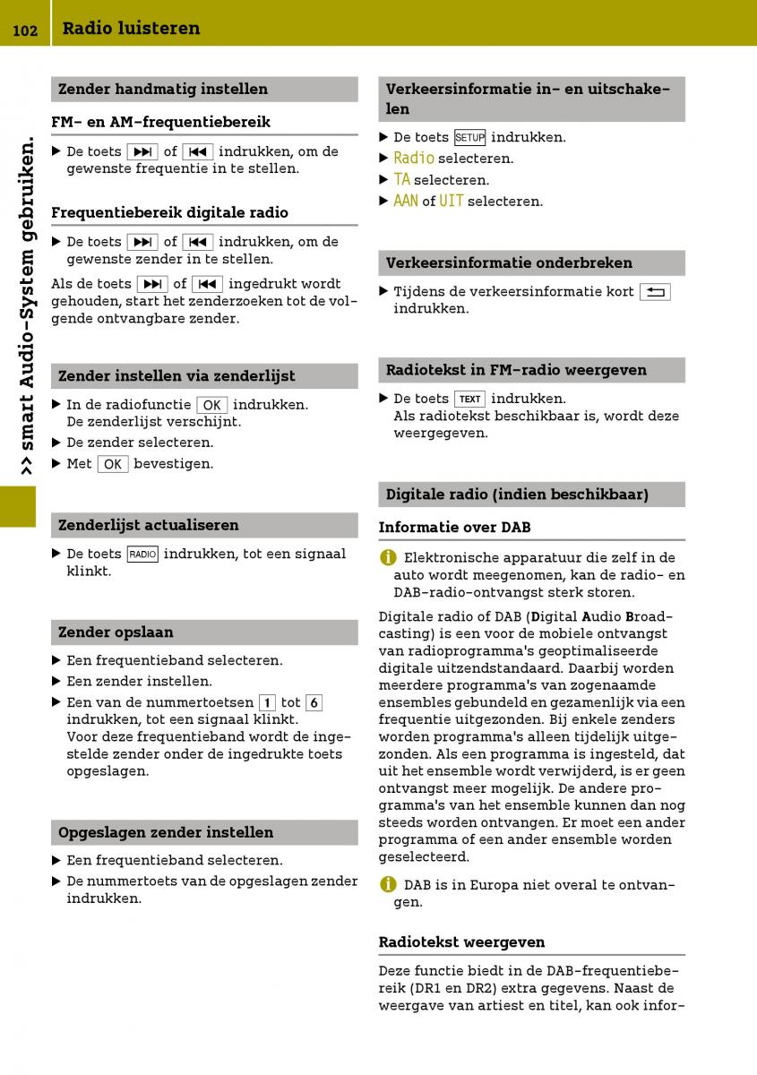 Smart Fortwo III 3 handleiding / page 104