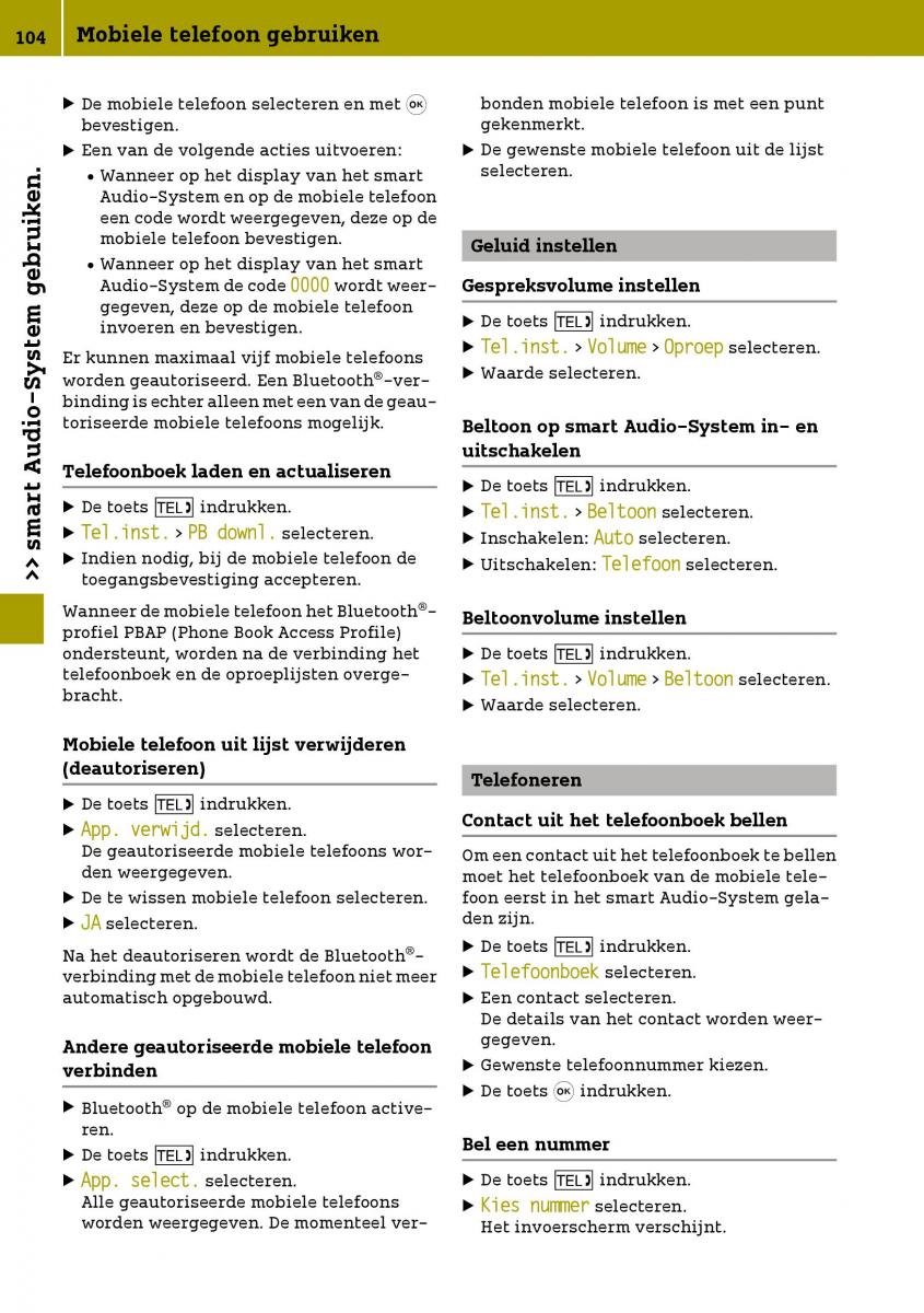 Smart Fortwo III 3 handleiding / page 106