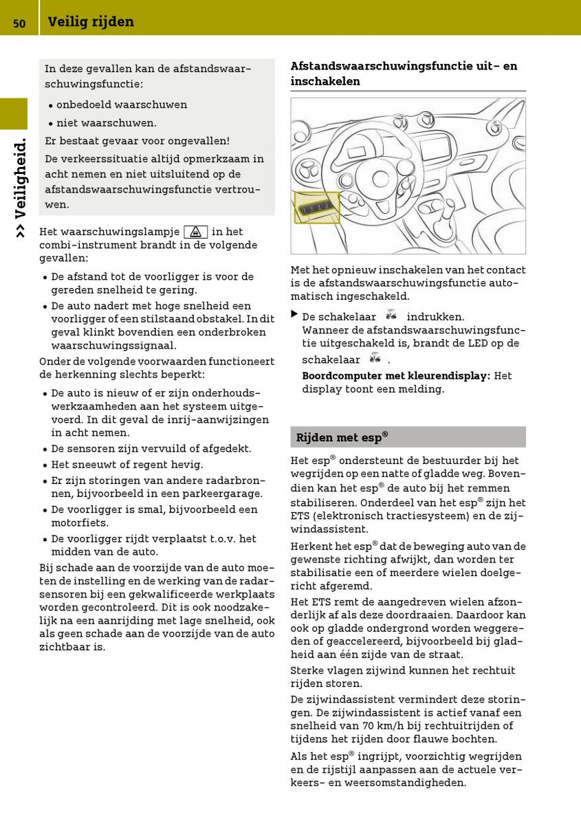 Smart Fortwo III 3 handleiding / page 52