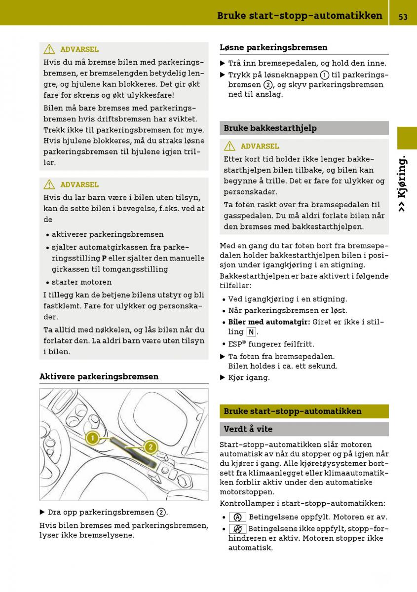 Smart Fortwo III 3 bruksanvisningen / page 55