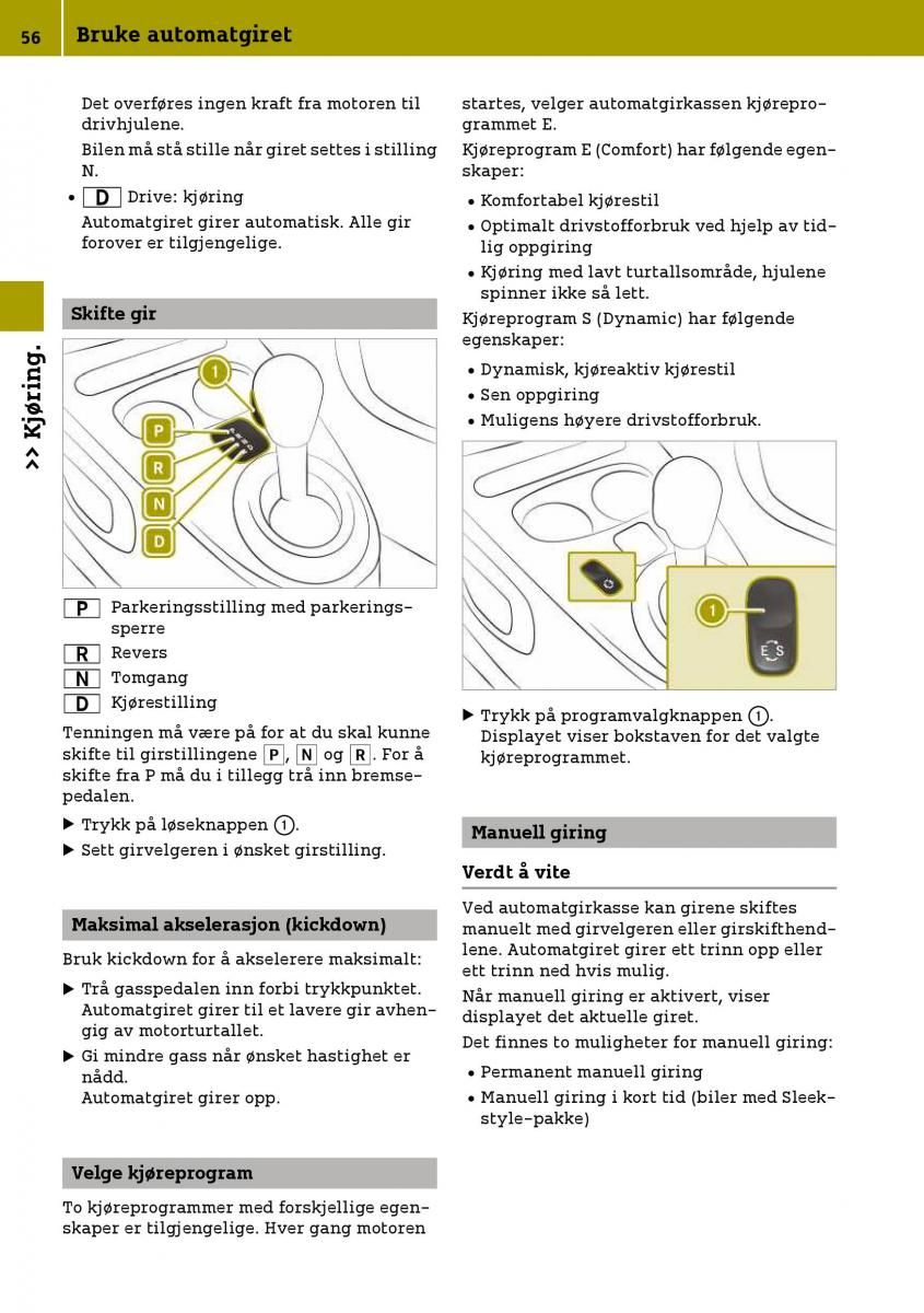 Smart Fortwo III 3 bruksanvisningen / page 58