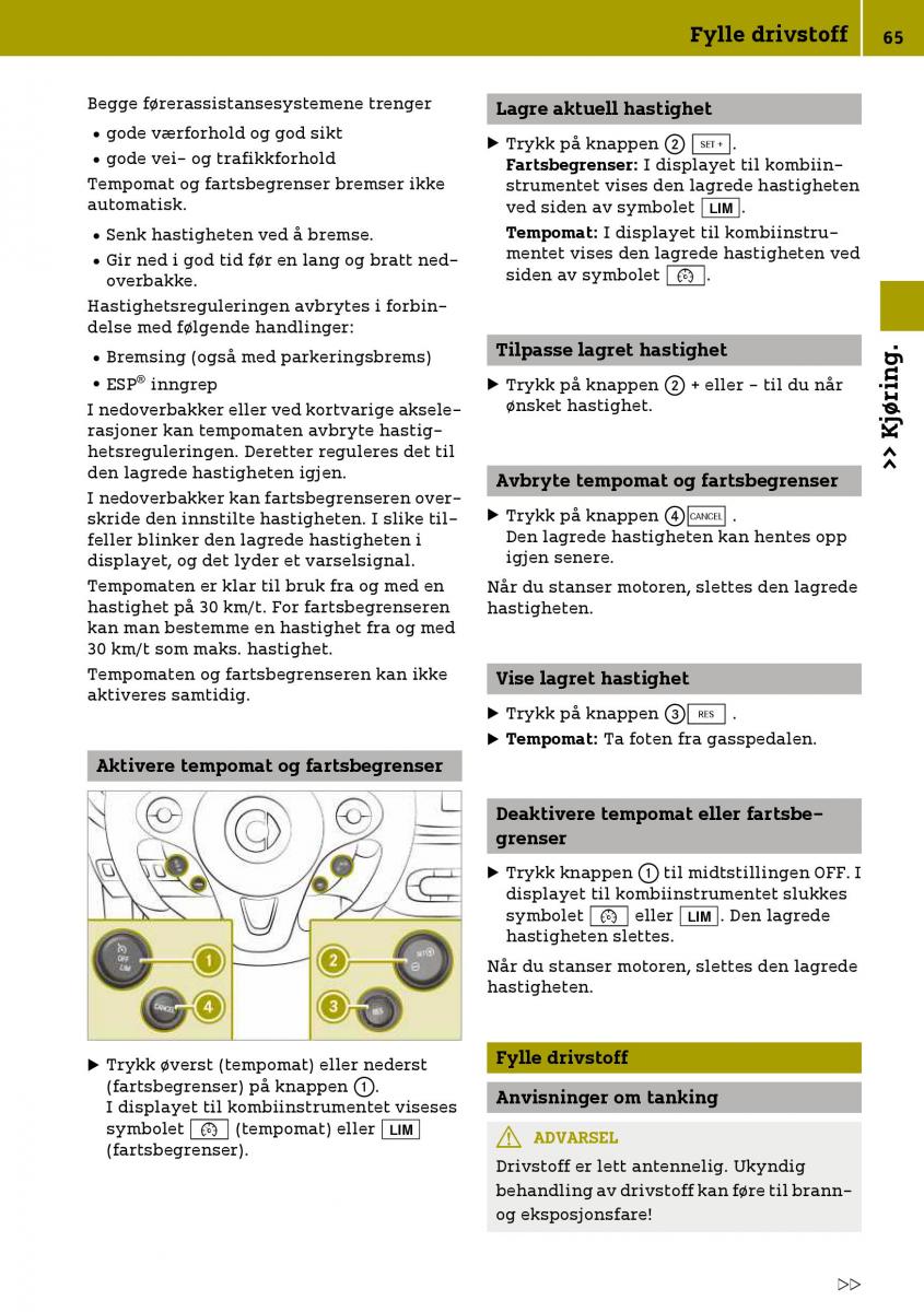 Smart Fortwo III 3 bruksanvisningen / page 67