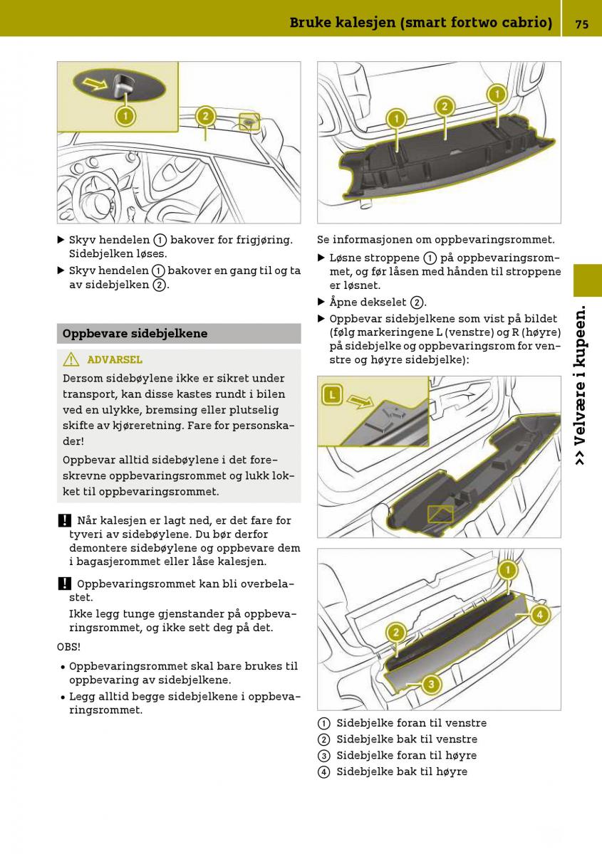 Smart Fortwo III 3 bruksanvisningen / page 77