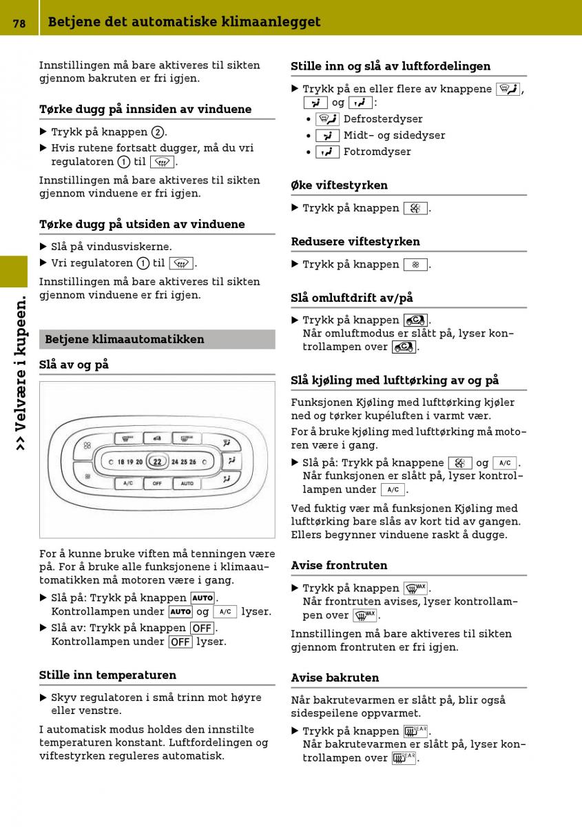 Smart Fortwo III 3 bruksanvisningen / page 80