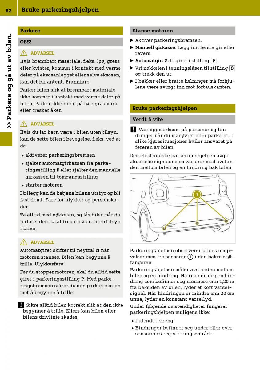 Smart Fortwo III 3 bruksanvisningen / page 84