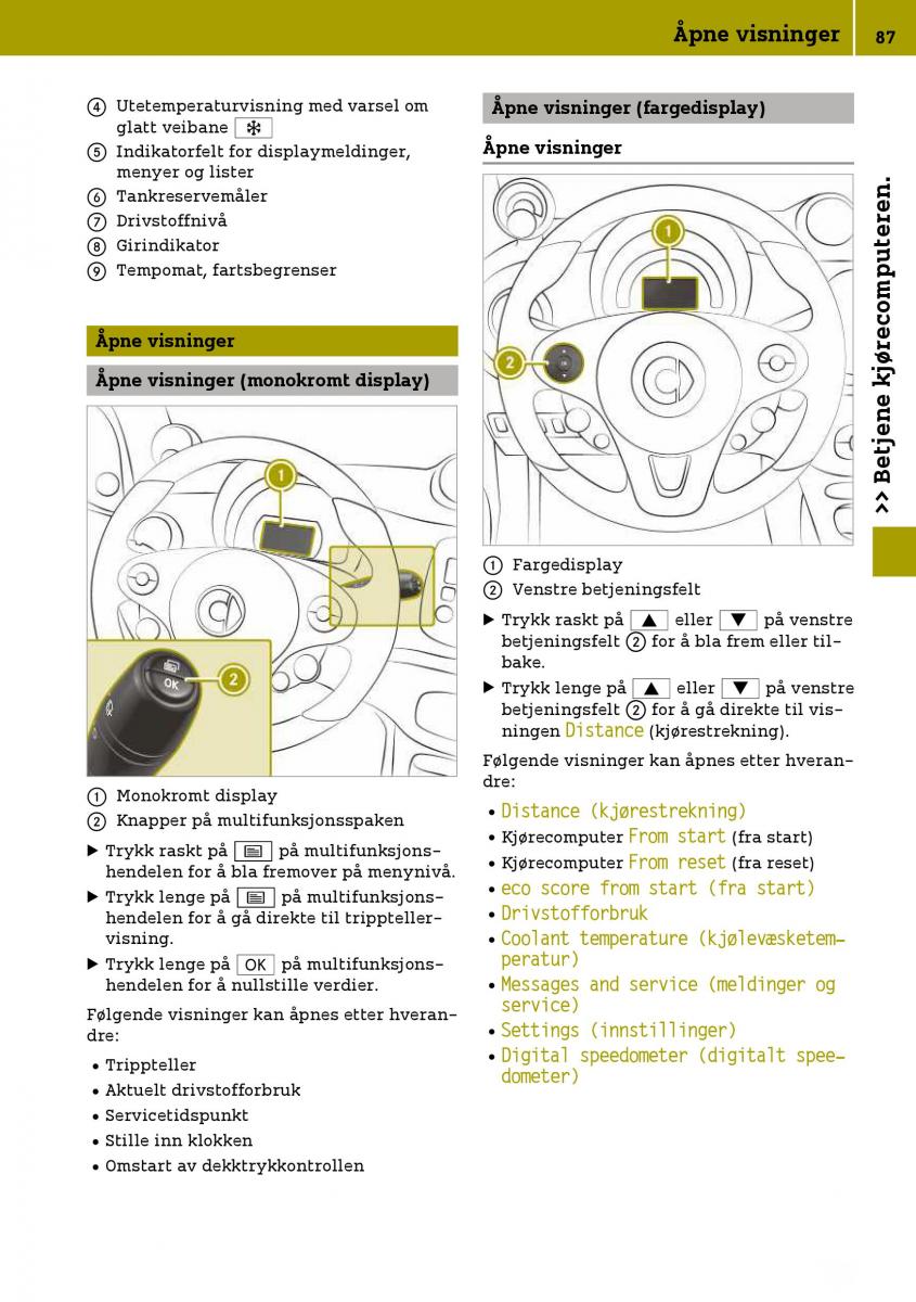 Smart Fortwo III 3 bruksanvisningen / page 89