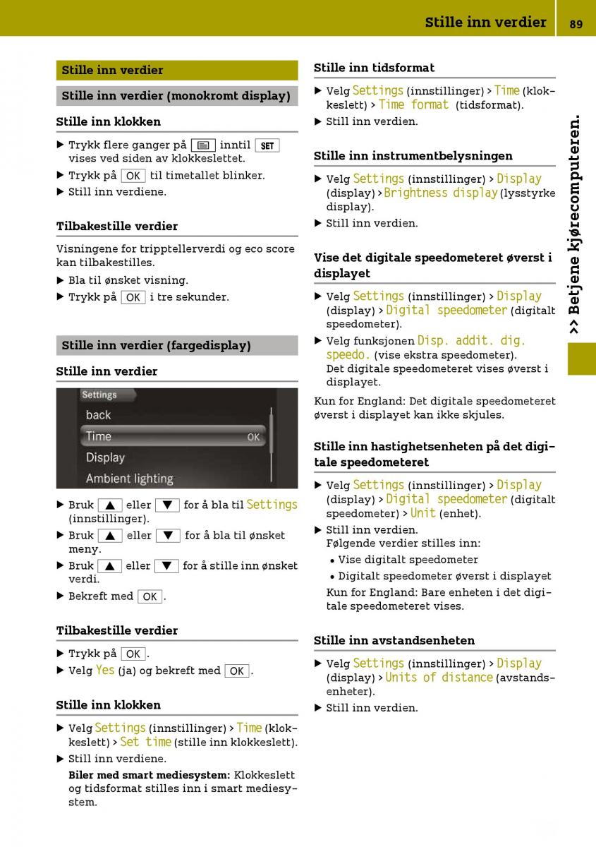 Smart Fortwo III 3 bruksanvisningen / page 91