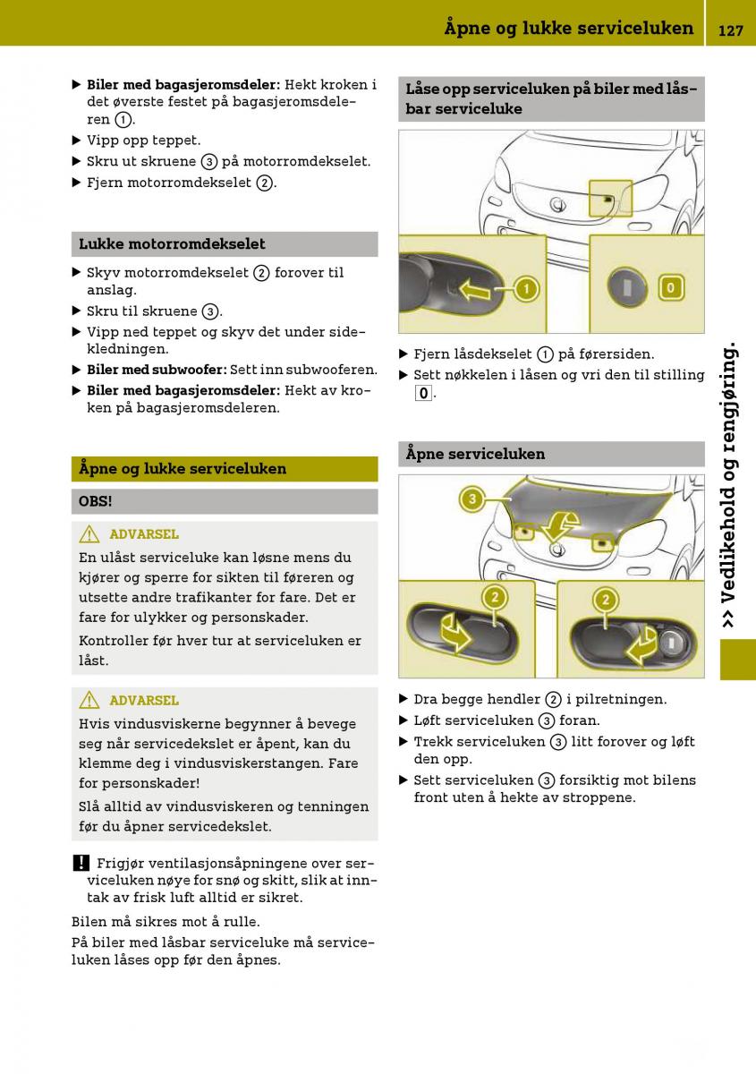 Smart Fortwo III 3 bruksanvisningen / page 129