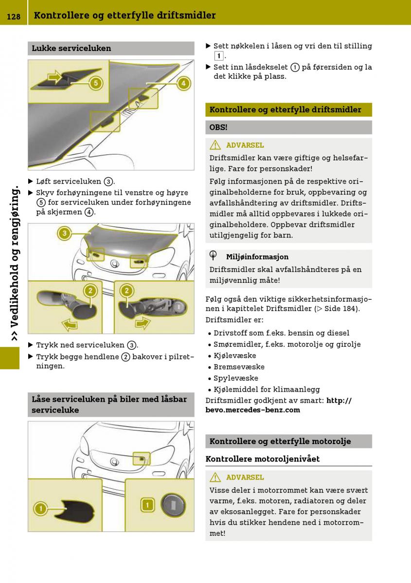 Smart Fortwo III 3 bruksanvisningen / page 130