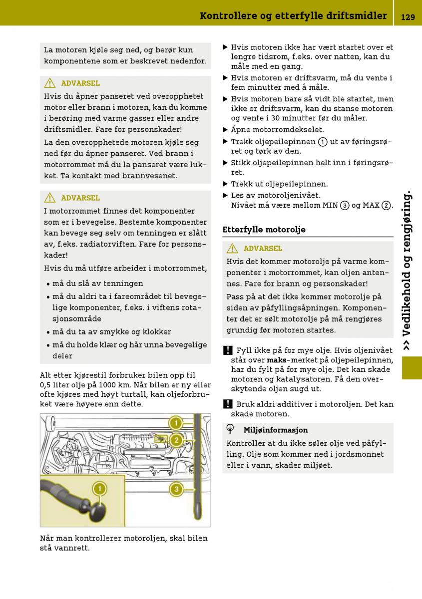 Smart Fortwo III 3 bruksanvisningen / page 131