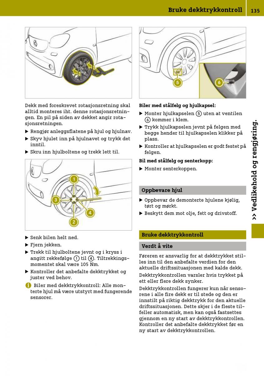 Smart Fortwo III 3 bruksanvisningen / page 137