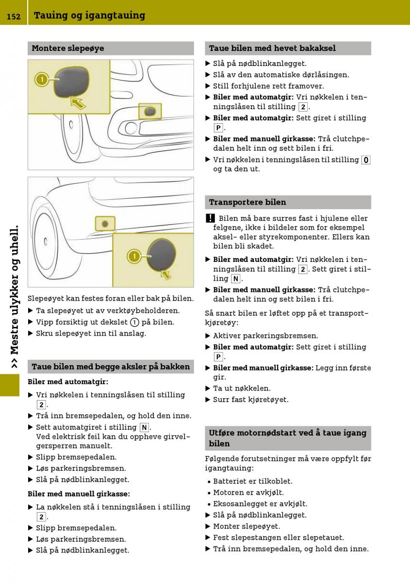 Smart Fortwo III 3 bruksanvisningen / page 154