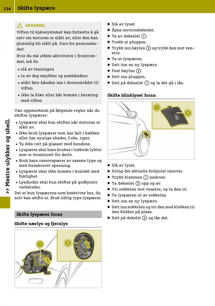 Smart Fortwo III 3 bruksanvisningen / page 156