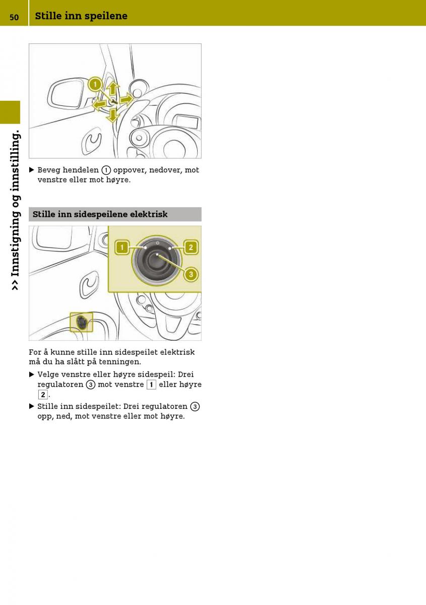 Smart Fortwo III 3 bruksanvisningen / page 52