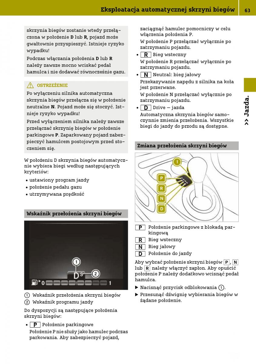 Smart Fortwo III 3 instrukcja obslugi / page 65