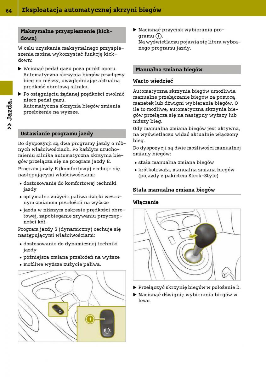 Smart Fortwo III 3 instrukcja obslugi / page 66