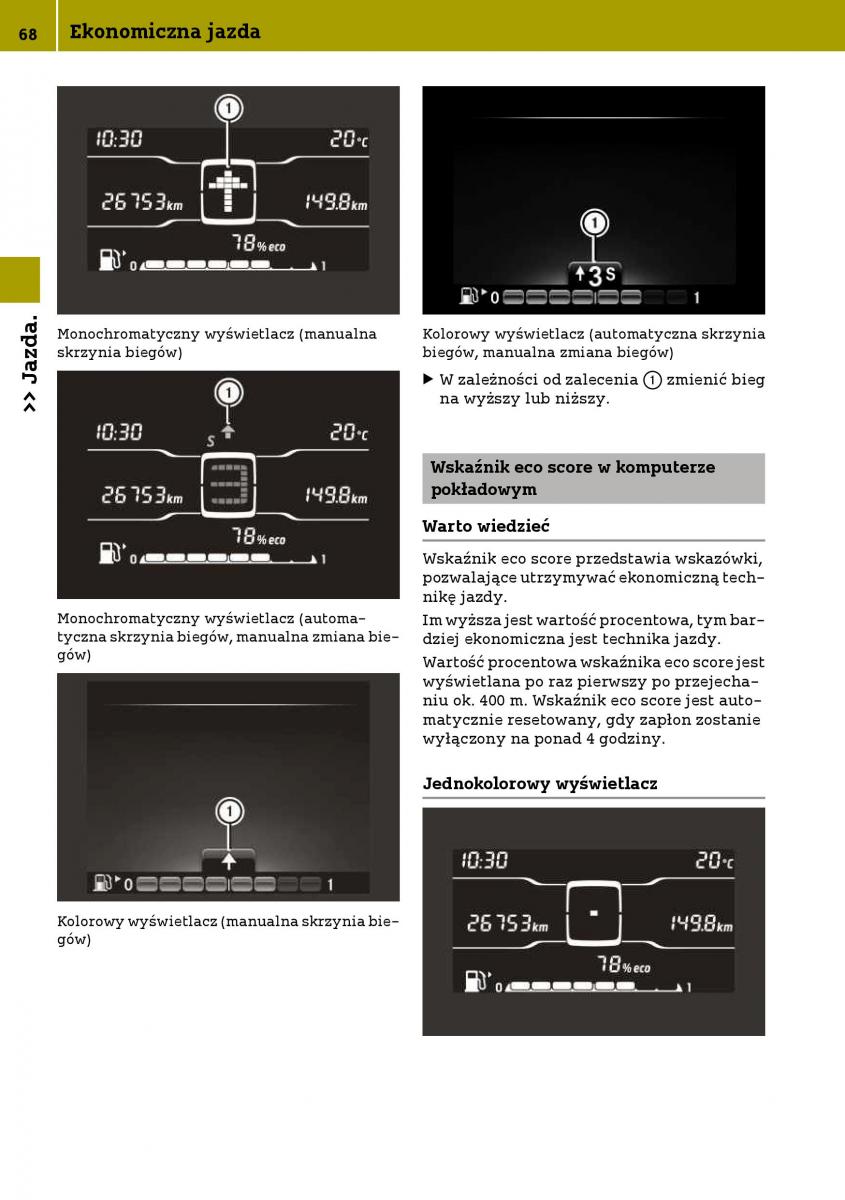 Smart Fortwo III 3 instrukcja obslugi / page 70