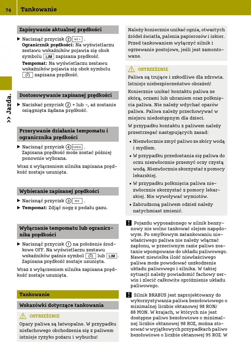 Smart Fortwo III 3 instrukcja obslugi / page 76