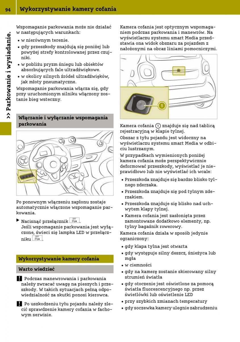 Smart Fortwo III 3 instrukcja obslugi / page 96