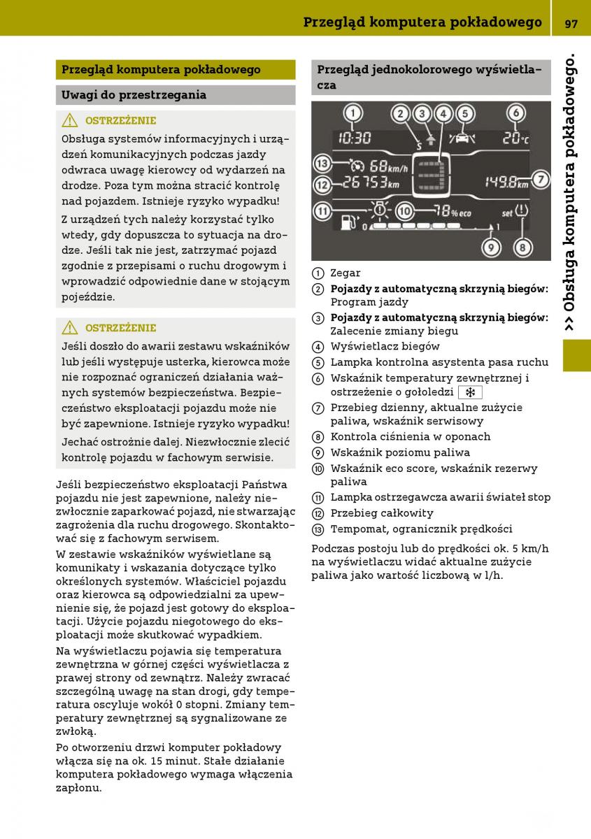 Smart Fortwo III 3 instrukcja obslugi / page 99