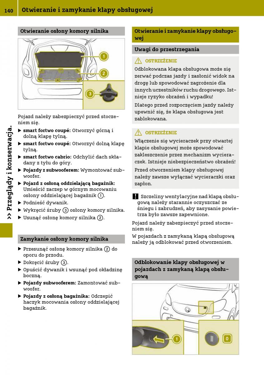 Smart Fortwo III 3 instrukcja obslugi / page 142