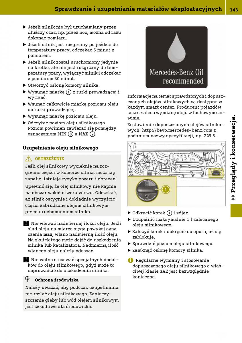 Smart Fortwo III 3 instrukcja obslugi / page 145