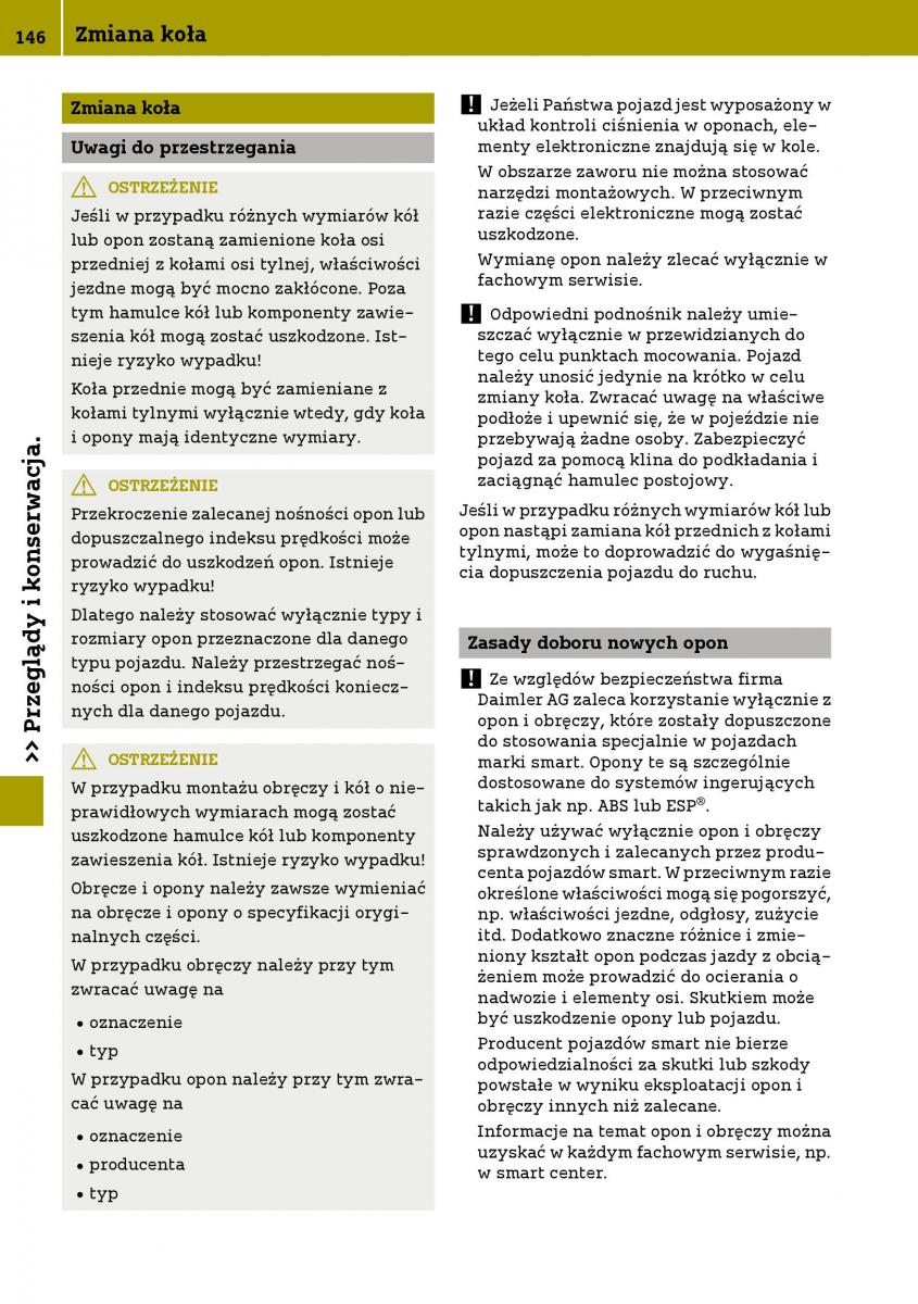 Smart Fortwo III 3 instrukcja obslugi / page 148