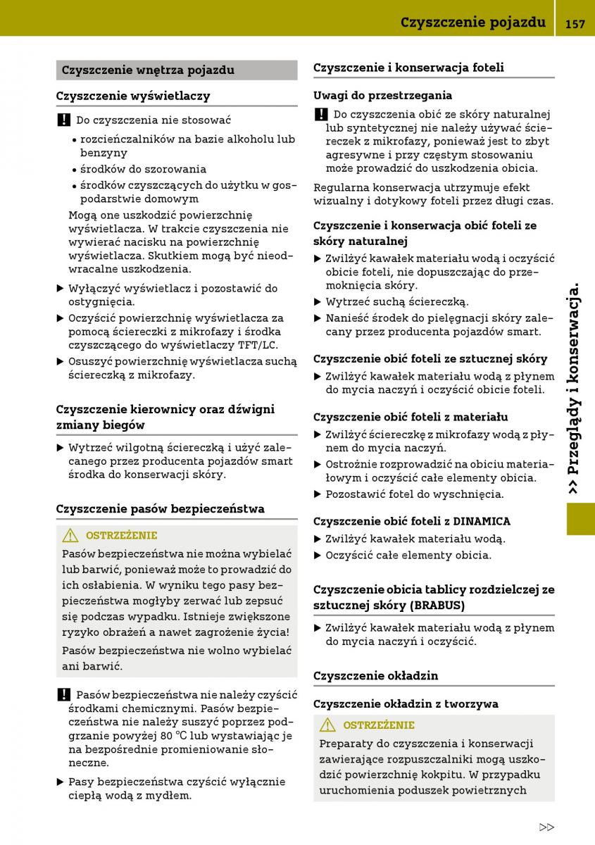 Smart Fortwo III 3 instrukcja obslugi / page 159