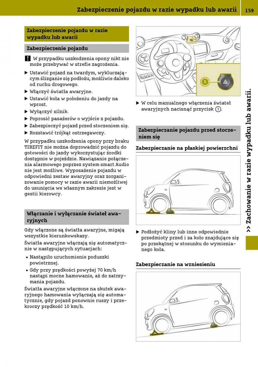 Smart Fortwo III 3 instrukcja obslugi / page 161