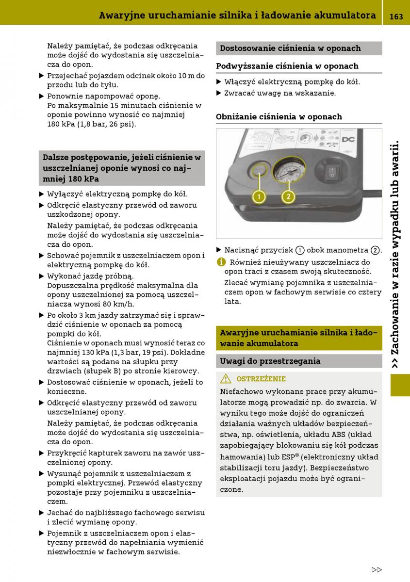 Smart Fortwo III 3 instrukcja obslugi / page 165