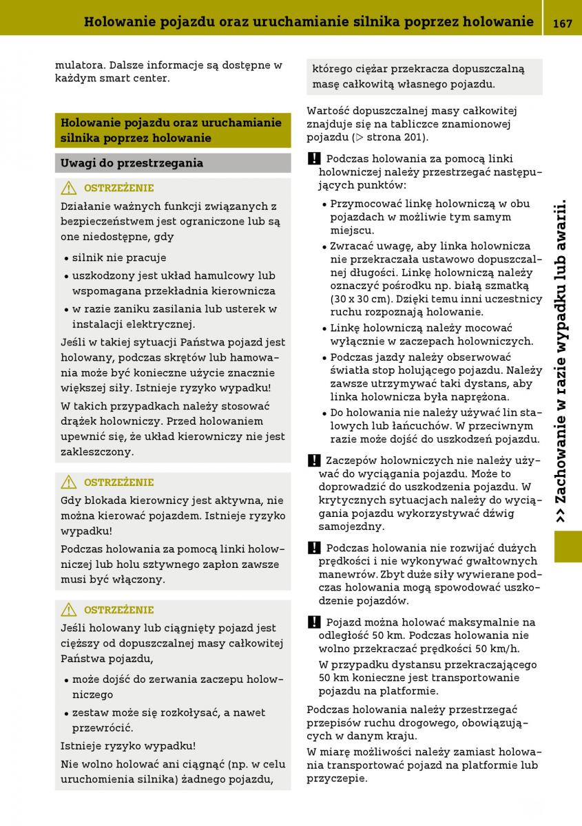 Smart Fortwo III 3 instrukcja obslugi / page 169