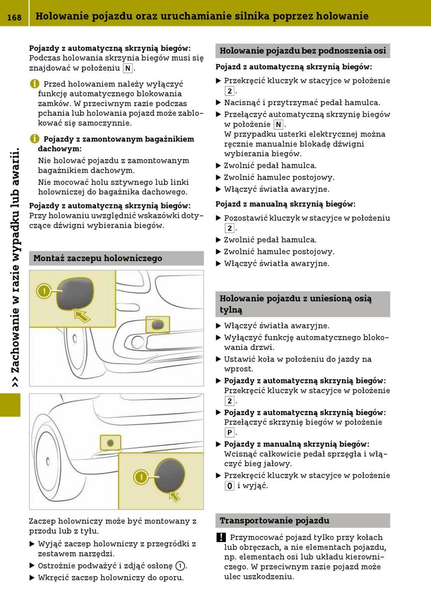 Smart Fortwo III 3 instrukcja obslugi / page 170